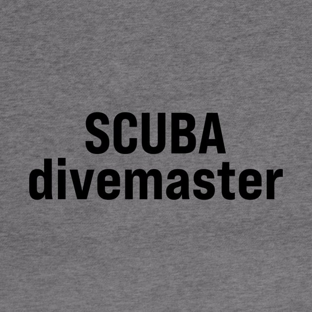 SCUBA divemaster by ElizAlahverdianDesigns